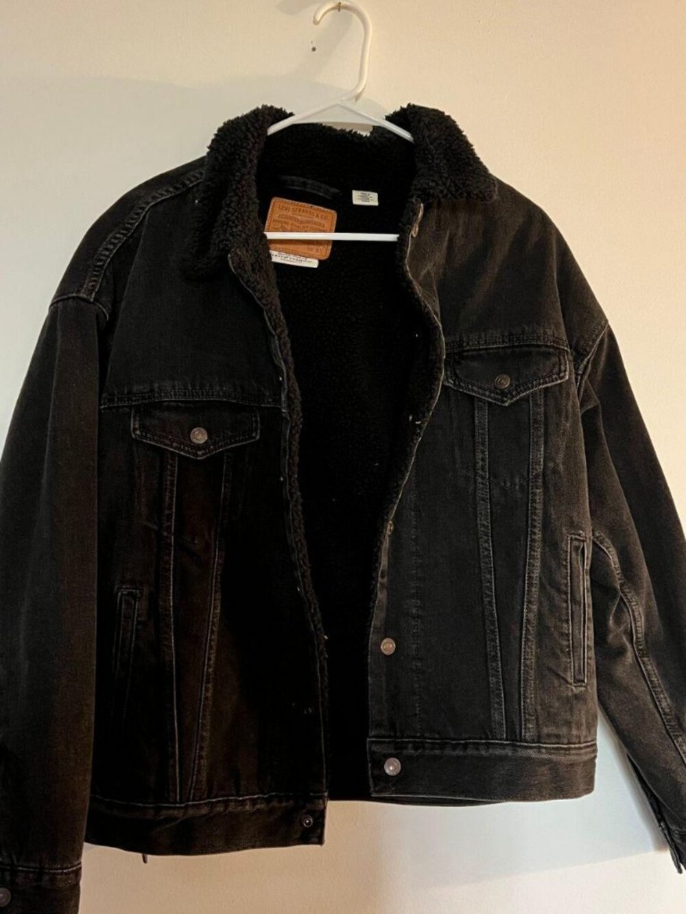 Levi's Black Sherpa Jacket